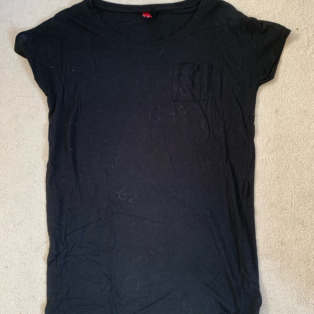 Long black t shirt